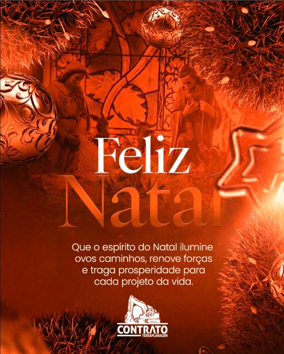 Post da Contrato Terraplanagem: Feliz Natal